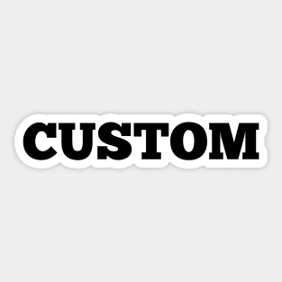 Custom Sticker